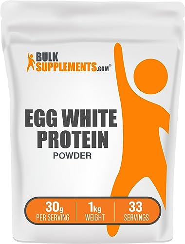 Book Cover BULKSUPPLEMENTS.COM Egg White Paleo Protein Powder - Keto Protein Powder - Lactose Free Protein Powder - Albumin Powder Unflavored - Dairy Free Protein Powder - Protein Powders (1 Kilogram - 2.2 lbs)