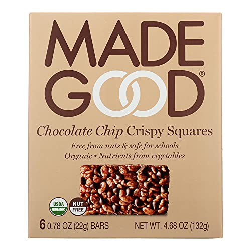 Book Cover MadeGood Chocolate Chip Granola Bars, 6 Pack (36 bars); Gluten Free Oats and Delicious Chocolate Chips; Contains Nutrients of One Serving of Vegetables; Allergy-Friendly, Full of Chewy, Tasty Goodness