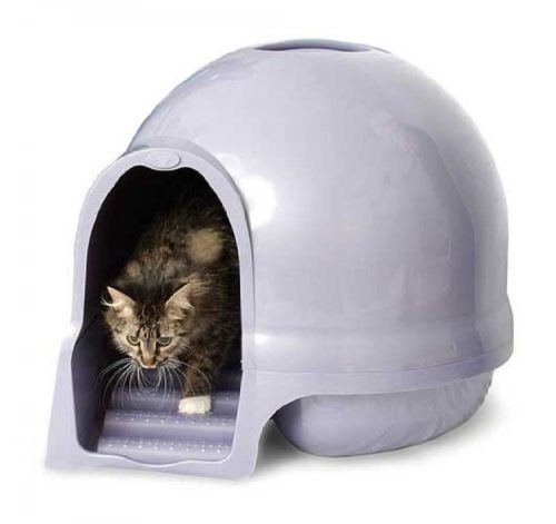 Booda The Best Dome Cleanstep Cat Box, Brushed Nickel, Covered Litter Dome, New