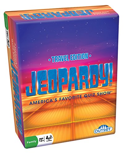 Book Cover Jeopardy Card Game by Outset Media - Travel Quiz Game With 108 Answers and Questions - Ages 12+