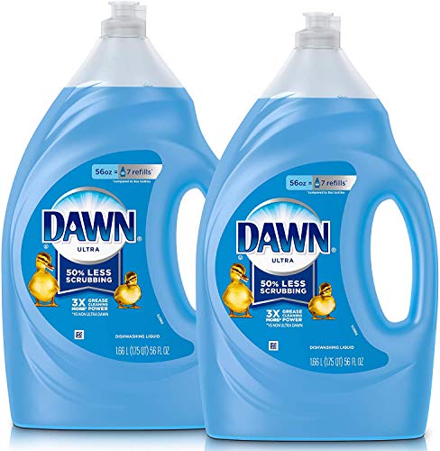 Book Cover Dawn Dish Soap Ultra Dishwashing Liquid, Dish Soap Refill, Original Scent, 2 Count, 56 oz (Packaging May Vary)