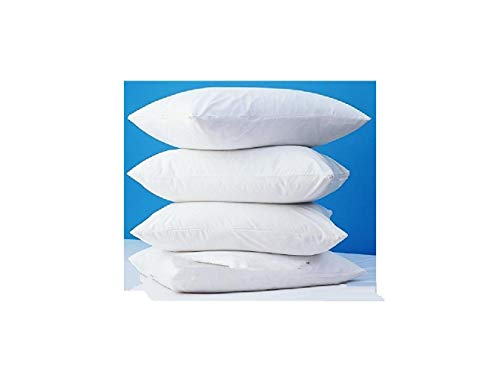 Book Cover Homestyle 4 Pack Zippered Vinyl Pillow Covers Waterproof Protectors