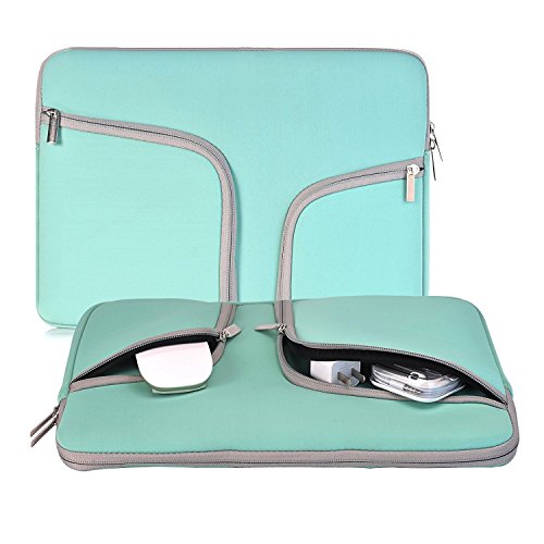 Laptop Sleeve 11.6 Inch, Egiant Water-Resistant Protective Case Bag Compatible Mac Air 11, Mac 12 Retina, Chromebook 11.6, Stream 11, Surface Pro 4 5 6, Computer Notebook Carrying Cases-Turquoise