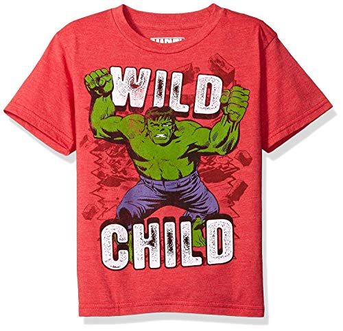 MARVEL Little Boys' The Incredible Hulk T-Shirt - red - Small