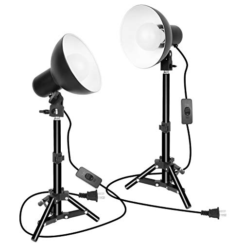 Emart 2 x 15W Table Top Photography Studio LED Lighting Kit with Light Stand Tripod