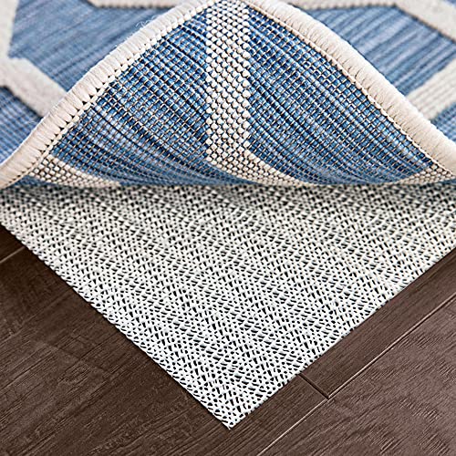 Ninja Rug Pad Gripper for Hardwood Floors, 8x9.8 FT Slip Resistant Grip Pads for Hard Surfaces, Adds Cushion Under Carpet and Maximum Protection, Keeps Area Rugs and Carpets Safe and in Place on Floor