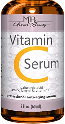 DOUBLE SIZED (2 oz) PURE VITAMIN C SERUM FOR FACE 20% With Hyaluronic Acid - Anti Wrinkle, Anti Aging, Dark Circles, Age Spots, Vitamin C, Pore Cleanser, Acne Scars, Organic Vegan Ingredients