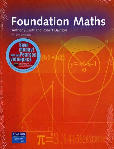 Foundation Maths: with MyMathLab 12 months access to resources card by Dr Anthony Croft (2009-08-04)