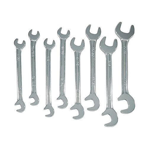 Zenith Industries ZN502009 SAE Mini Double Open End Wrench Set, 7/32"-7/16"