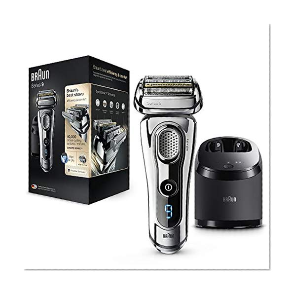 Braun Series 9 9295cc Rasoir Homme Électrique Wet & Dry et Système Clean&Charge - Chrome Premium