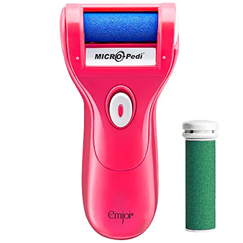 Emjoi Micro-Pedi Callus Remover w/Bonus Replacement Rollers (Pink)