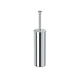 Gatco 1481 Latitude II Slender Toilet Brush Holder, Freestanding Bathroom Toilet Brush Set, Chrome