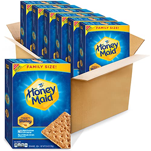 Book Cover Honey Maid Honey Graham Crackers, Family Size, 6 - 25.6 oz Boxes