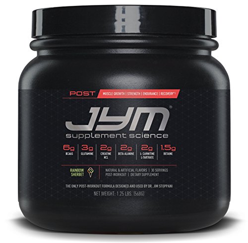 Book Cover Post JYM Active Matrix - Post-Workout with BCAA's, Glutamine, Creatine HCL, Beta-Alanine, and More | JYM Supplement Science | Rainbow Sherbert Flavor, 30 Servings