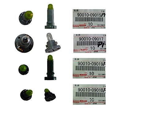 GENUINE TOYOTA OEM COOLER CONTROL CONSOLE BULBS (SET OF 10) 90010-09015 - 90010-09019