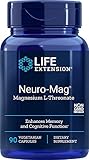 Life Extension Neuro-mag Magnesium L-threonate Dietary Supplements, 90 Count (Pack of 2) Capsules