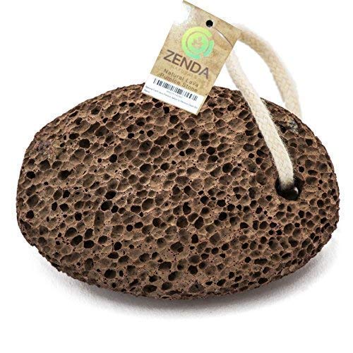 Natural Earth Lava Pumice Stone for Foot Callus by Zenda Naturals - Premium Callus Remover for Feet and Hands - Pedicure Tools, Exfoliation to Remove Dead Skin - Natural Foot File