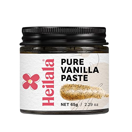 Vanilla Bean Paste for Baking - Heilala Vanilla, Choice of the World's Best Chefs and Bakers, Bake Like a Gourmet Chef with Low Sugar Pure Vanilla Paste Made Using Sustainably and Ethically Sourced Vanilla Beans from the Kingdom of Tonga - 2.29