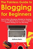 The Painless Guide to Blogging for Beginners (2016): How to Start a Wordpress Website for Newbies, Choose a Profitable Niche & Create a 4 Month Content Strategy for Your New Blog
