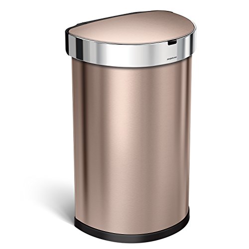 Book Cover simplehuman 45 Liter/Trash Can, Rose Gold