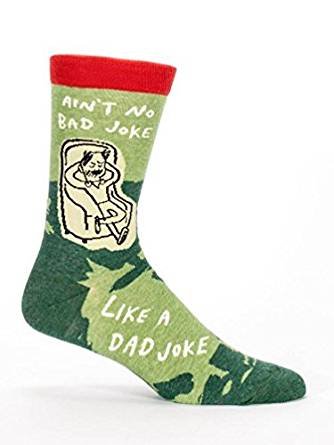 Ain't No Bad Joke Like a Dad Joke Humorous Men's Crew Socks