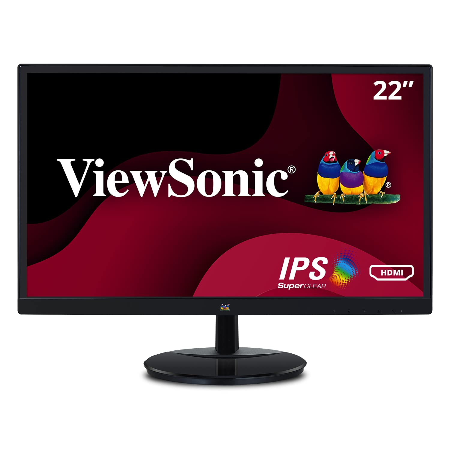 Book Cover ViewSonic VA2259-SMH 22 Inch IPS 1080p LED Monitor with HDMI and VGA Inputs, blue 22-Inch Monitor