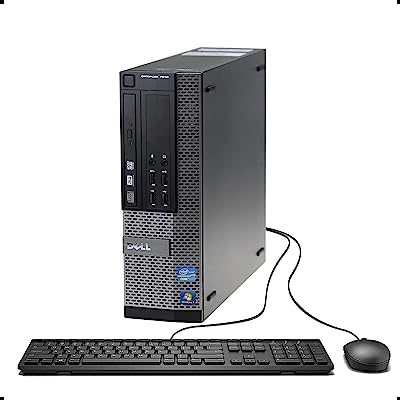 Dell Optiplex 7010 SFF Desktop PC - Intel Core i5-3470 3.2GHz 8GB 250GB DVD Windows 10 Pro (Renewed)