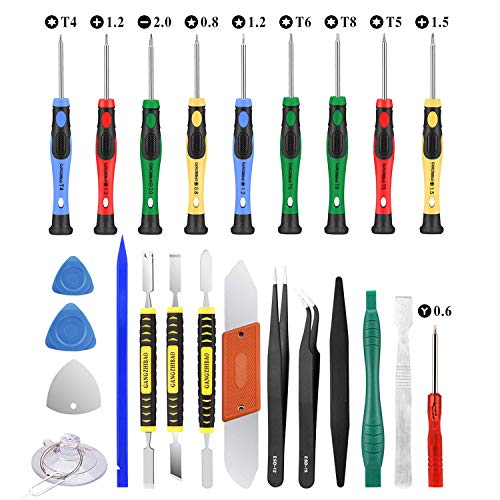 GangZhiBao 25pcs Repair Tool Kit Electronics Screwdriver Set for iPhone iPad PC Desktop MacBook - Universal Tweezers Pry Tools Kit Set DIY Tool
