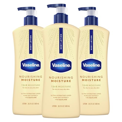 Vaseline Intensive Care Body Lotion, Nourishing Moisture 600ml, 3 Count