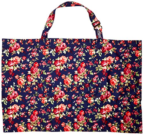 Kids N’ Such Baby Nursing Cover for Breastfeeding with Sewn-in Burp Cloth & Matching Pouch, Vintage Navy Floral