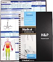 Book Cover H&P notebook - Medical History and Physical notebook, 100 medical templates with perforations