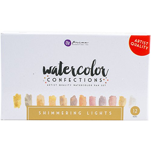 Prima Marketing Watercolor Confections Watercolor Pans 12/PK-Shimmering Lights