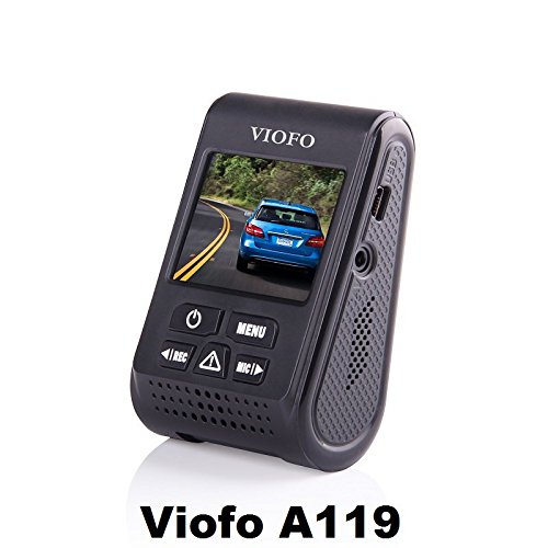 Book Cover Viofo A119 1440P 30fps Car Dash Camera (V2 Model) + 90 Degree miniUSB Adapter