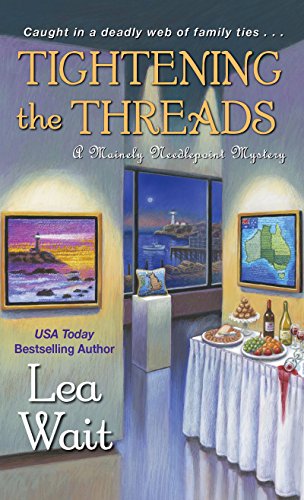Book Cover Tightening the Threads (A Mainely Needlepoint Mystery Book 5)