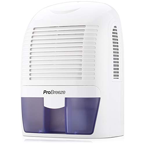 Pro Breeze Electric Dehumidifier, 2200 Cubic Feet, Compact and Portable for Damp Air, Mold, Moisture in Home, Kitchen, Bedroom, Basement, Caravan, Office, Garage