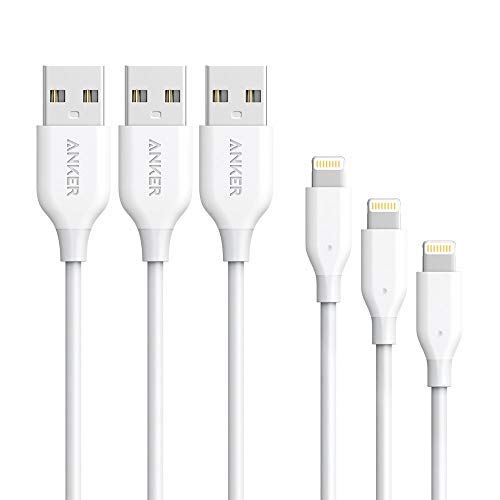 Book Cover [3 Pack: 3ft/6ft/10ft] Anker Powerline Lightning Cable Apple MFi Certified - Lightning Cables for iPhone Xs/XS Max/XR/X / 8/8 Plus / 7/7 Plus / 6 / 6s, iPad Mini / 4/3 / 2, iPad Pro Air 2