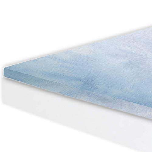Book Cover Gel Memory Foam Mattress Topper Pad Twin XL Size Bed - Made in The USA - 2 Inch Long Twin Mattress Topper for Extra Padding - Next Level Gel Infused Toppers - 3 Year Warranty