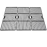 Direct store Parts DC115 Porcelain Coated Cast Iron Cooking grid 16 15/16" x 8 5/16" Replacement for Charbroil 463240804, Centro, Broil King, Costco Kirkland, K Mart, Master Chef Gas Grill, set of 3
