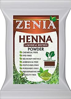 Zenia Pure Natural Henna Powder Hair Dye Color 100 grams (3.5oz)