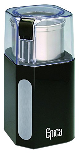 Epica Electric Coffee Grinder & Spice Grinder -Stainless Steel Blades and Removable Grinding Cup for Easy Pouring- Strongest Motor on The Market for Fastest and Most Efficient Grinding …