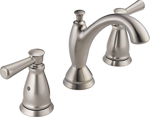 Delta Faucet 3593-SSMPU-DST Two Handle Widespread Lavatory Faucet, Stainless,