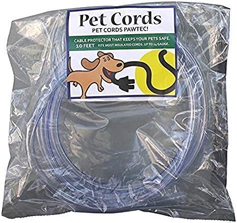 Book Cover PetCords Dog and Cat Cord Protector- Protects Your Pets from Chewing Through Insulated Cables up to 10ft, Unscented, Odorless