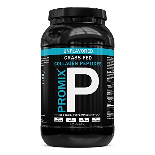 Book Cover PROMIX Collagen Peptides Protein Powder, Pasture-Raised Grass Fed Hydrolysate | Unflavored, 2.5lbs | Keto, Non GMO, Gluten Free, Natural, Organic, Hydrolyzed | For Healthy Skin, Bones, Hair and Joints