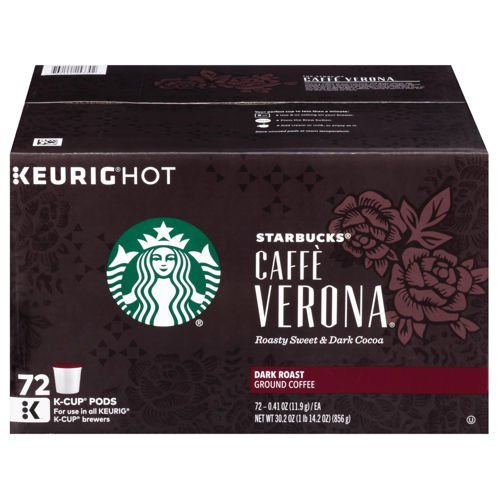 Book Cover Starbucks Caffe Verona K-Cups, 72 Count