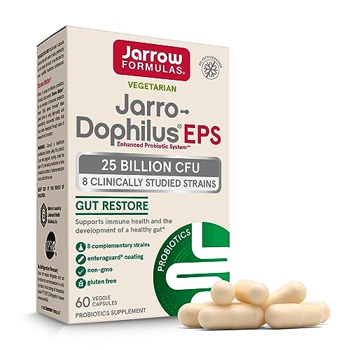 Jarro-Dophilus EPS, 25 Billion Cells Per Capsule, Supports Immune and Intestinal Health, 60 Veggie Capsules