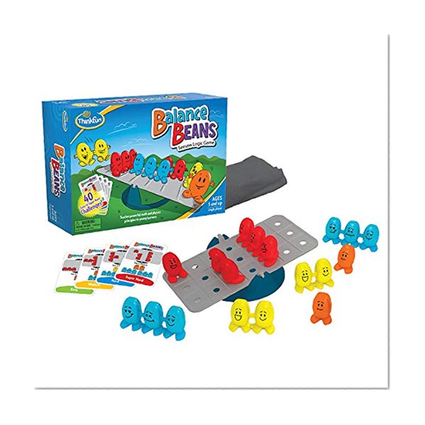 Book Cover ThinkFun Balance Beans Math Game For Boys and Girls Age 5 and Up - A Fun, Award Winning Pre-Algebra Game for Young Learners