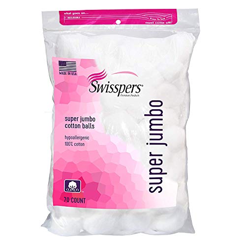 Swisspers Super Jumbo Cotton Balls 70 ea (Pack of 4)