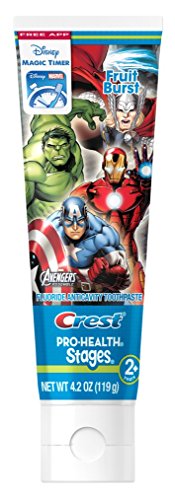Crest Pro Health Stages Kids Toothpaste, Avengers, 4.2 Ounce, (Pack of 2)