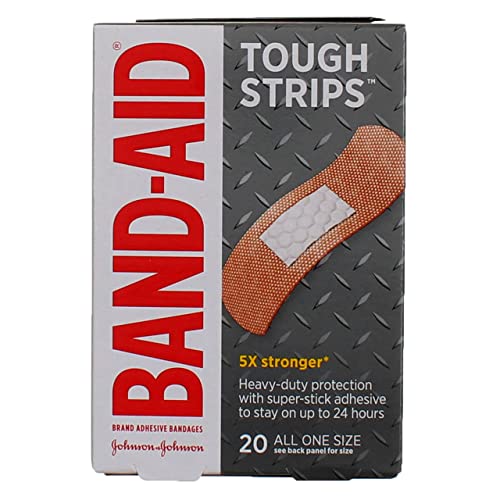BAND-AID® Brand WATER BLOCK® TOUGH STRIPS™ Bandages All One Size, 20 Count