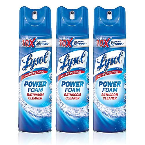 Book Cover Lysol Bathroom Cleaner Aerosol Spray, Island Breeze Scent, 24 Ounce(Pack Of 3)